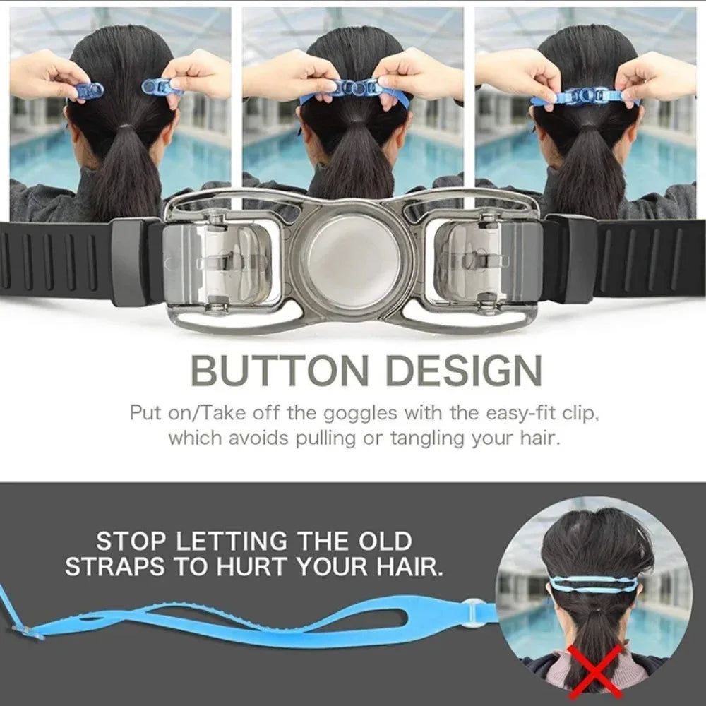 Swimming Goggles Adult Pool Glasses anti Fog UV Protection Optical Waterproof Swim Eyewear with Earplugs